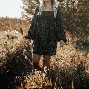 Paper Crane Smocked Dress - Size S